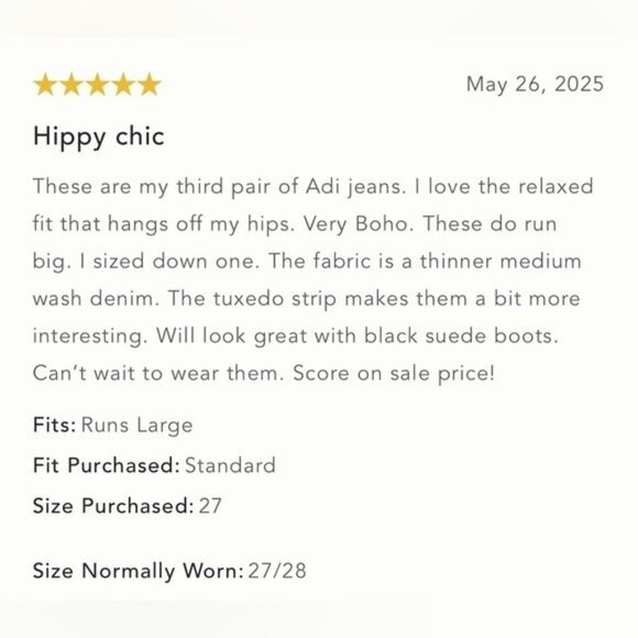 NWT Size 33 Tall (Waist 20.25") - The Adi Tuxedo Mid-Rise Flare Jeans by Pilcro - Picture 14 of 16